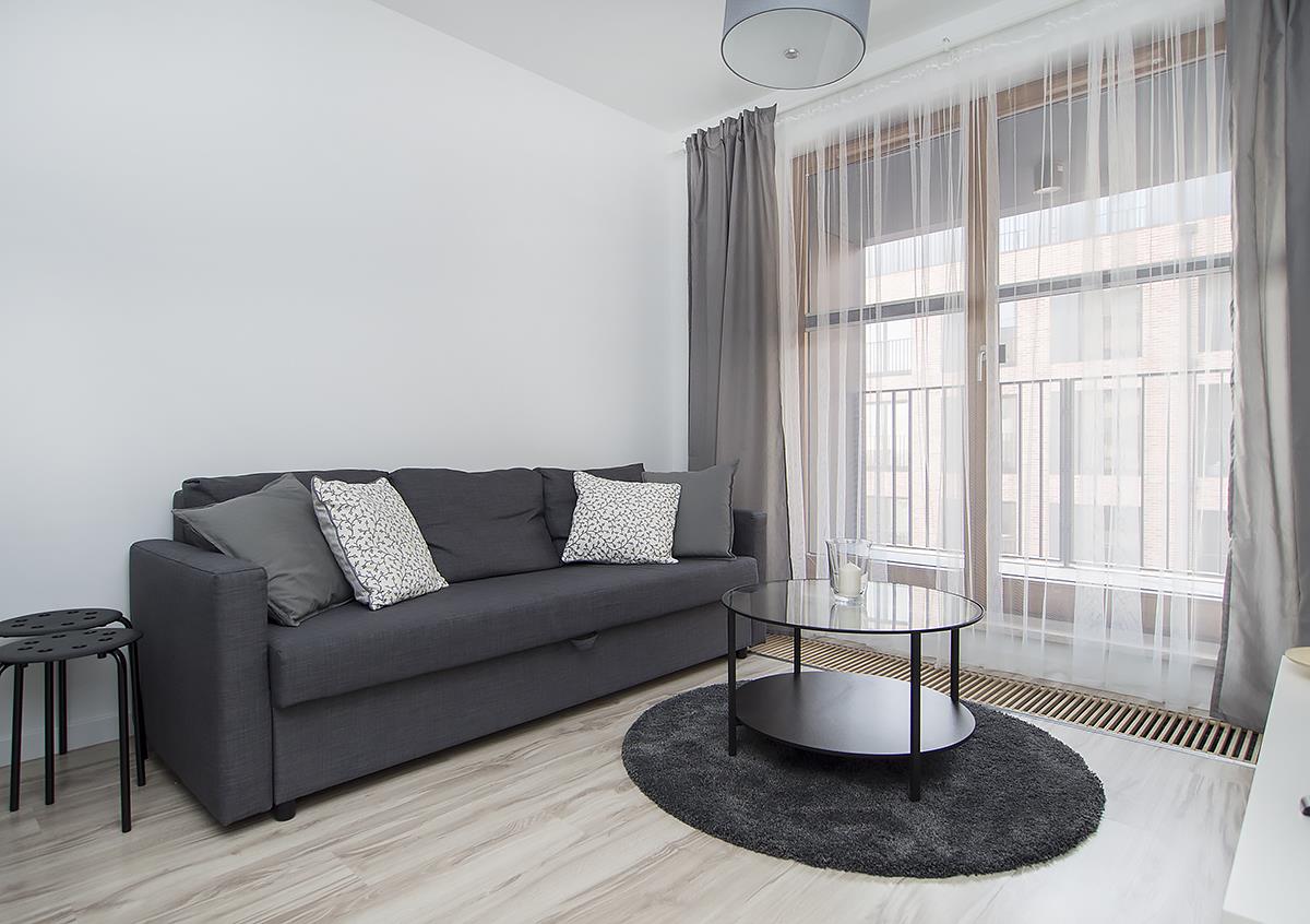 Malta (Metropolitan E) Apartament w Browarze Lubicz na Starym Mieście w Krakowie, Apartament z 1 sypialnią - LANDMARK APARTMENTS